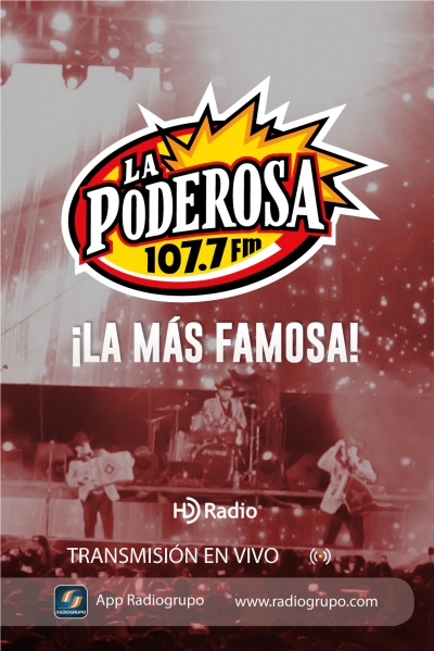 Portada La Poderosa 107.7 FM