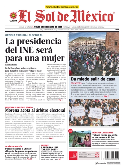 Portada El Sol de México