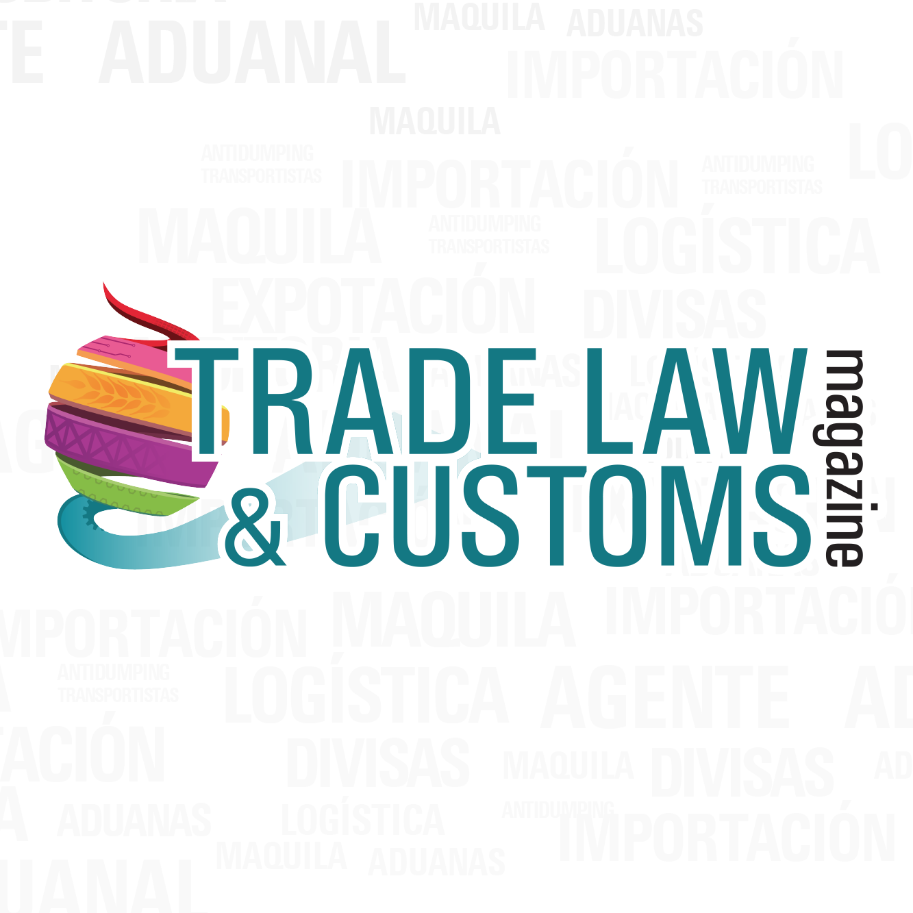 Logotipo Trade Law y Customs Magazine